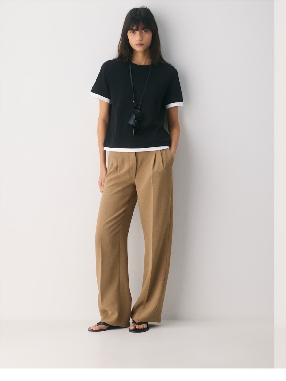 NWT Wilfred The Effortless Pant Low-Rise in Sandy Beige s12
